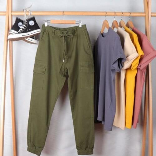 Men 2021 Streetwear Fashion Baggy Pants Men Solid Harajuku Straight Pant Cargo Vintage Casual Streetwear Trouser Y2k Bottoms
