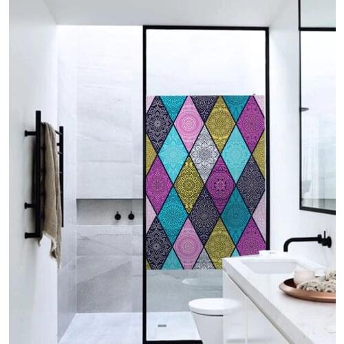 Colorful Window film glass stickers opaque shading bedroom glass door decoration film window paper window stickers