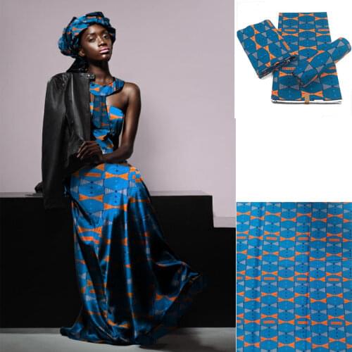 100% Cotton Printed wax cloth Real Veritable 2020 Hot Sale Printed wax cloth 6 Yards For Patchwork 06