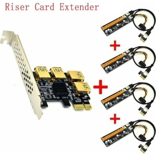 New USB 3.0 Riser Card Extender PCI-E Riser Card USB Cable PCI Express 1X To 16X Extender PCIe Adapter For GPU BTC Miner Mining