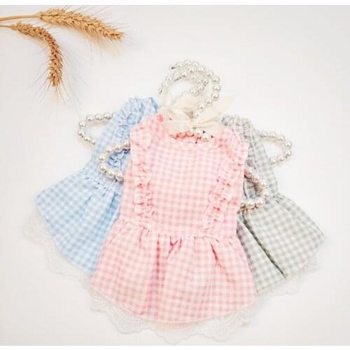 Dog Dresses Girl Dog Clothes Dog Clothes Chihuahua Xxs Puppy Clothes Yorkie Plaid Skirt Clothing Poodle Dresses Cute Dog Dress
