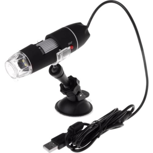 Portable Digital USB Microscope Camera 1000X 8 LED Light Handheld Suction Tool