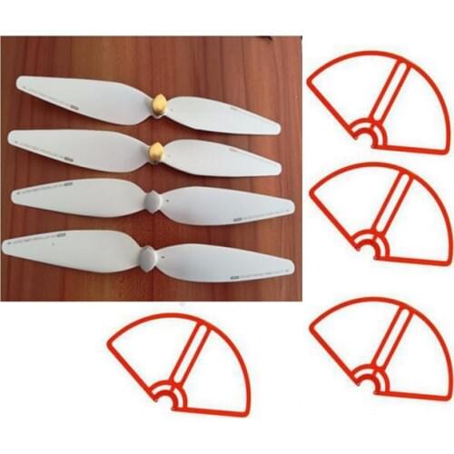 Rc Drone spare parts 1080P/4K Version propellers blades set +protection ring