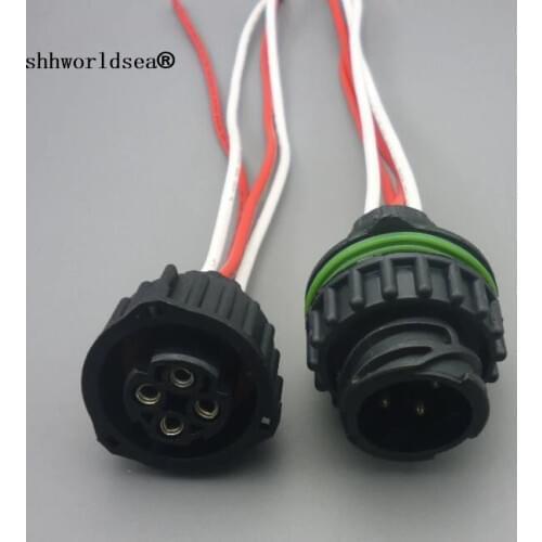 Shhworldsea 4 pin round for HOWO A7 odometer speed sensor plug sealed female male auto connector 1-967325-1 965783-11-967402-1