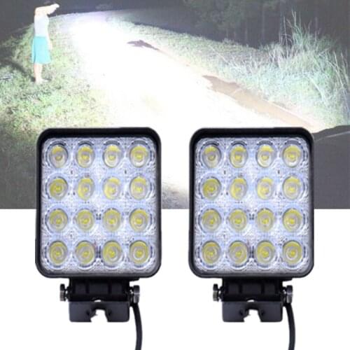 2PCS Mini 48W wrok Light led bar offroad 12V Truck Off-road Tractor SUV 4x4 Car Led Headlights LED Spotlight