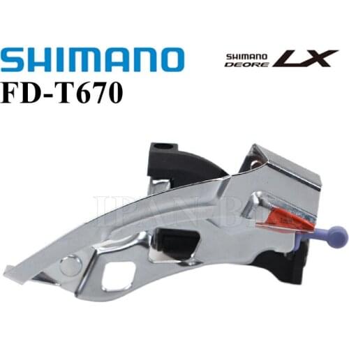 Shimano Deore LX T670 Bike Front Derailleur TOP SWING FD-T670 Bicycle Derailleur FD T670 3x10 Speed