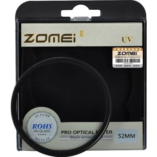High Quality Original Zomei 52mm UV Protection Len Filter for Canon Nikon Sony Tamron Sigma OLYMPUS Fujifilm Pentax Camera Lens