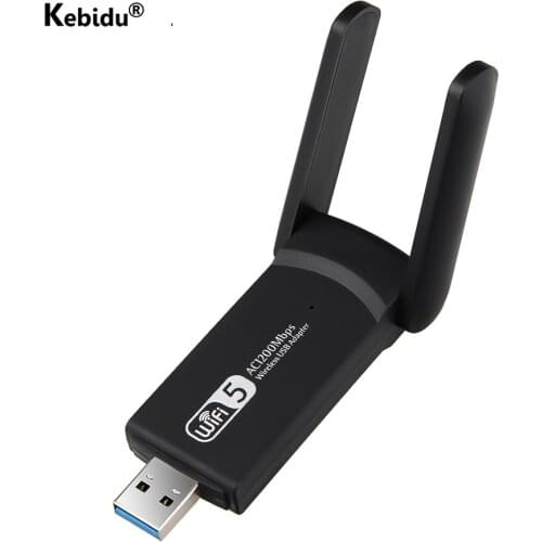 1200Mbps USB 3.0 Wifi Adapter Dual Band 5GHz 2.4Ghz Network Card 802.11AC RTL8812BU Wifi Antenna Dongle For Laptop Desktop