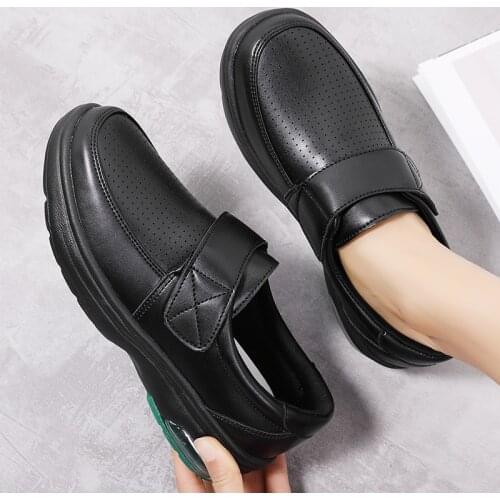 2021 Spring Woman Oxford Shoes Pu Leather Lace Up Casual Flat Shoes Platform Sewing Work Shoes Black White Flats zapatos mujer