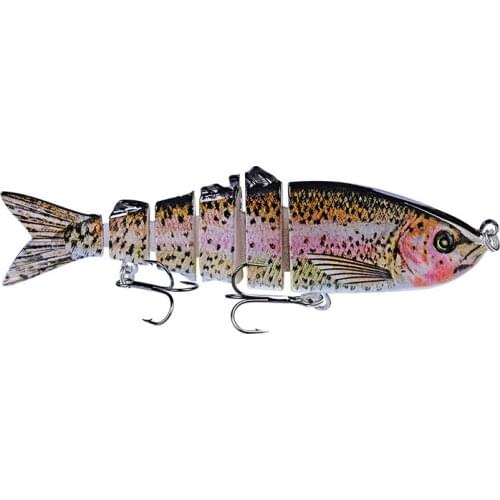 1 PC Fishing lure 12cm 18g 6 segement Artificial swimbait Lure Fishing Lures Swimbait Crankbait Hard Bait Fishing Accessory
