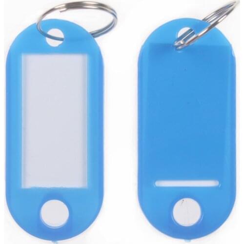 10 pcs lowest price! Key ID Labels Tags with Key Ring Split Rings