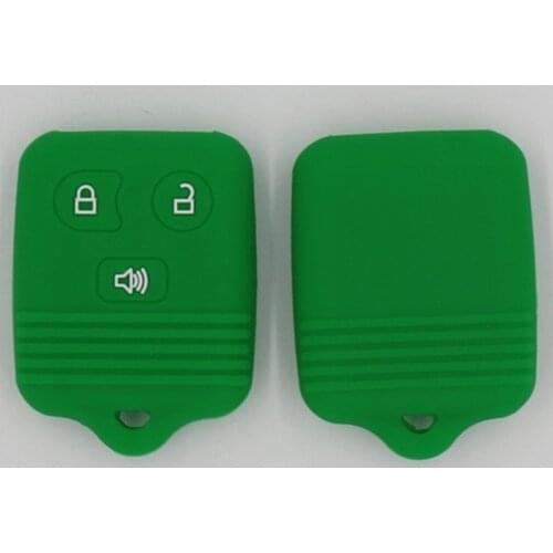 2PC Silicone key fob cover case shell holder for ford ka 2017 Focus Fiesta fusion Mustang Explorer flip 4 buttons keyless