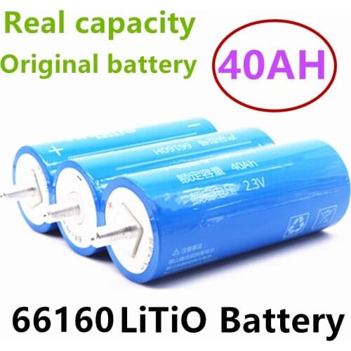 2021 100% Original Real Capacity Yinlong 66160 2.3V 40Ah Lithium Titanate LTO Battery Cell for Car Audio Solar Energy System