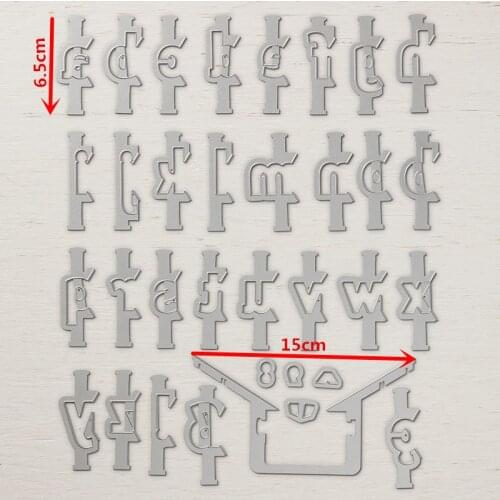 34Pcs/Set Large Alphabets Numbers Shape Metal Cutting Dies Stencil Scrapbook Album Embossing For Gift Card Making Handcrafts