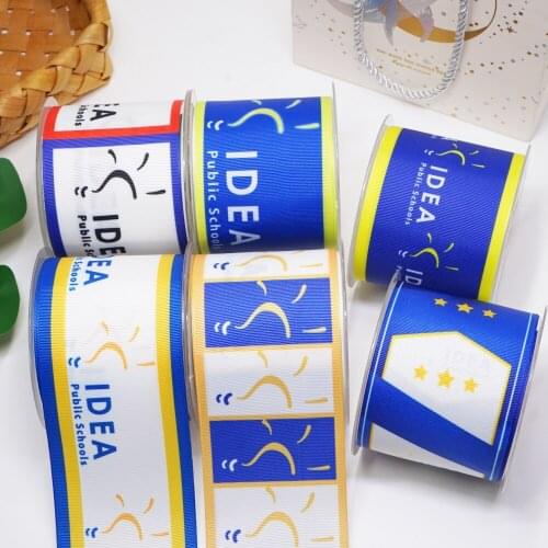 DIY Cartoon Idea Printed Grosgrain Ribbon For Craft Supplies Sewing Accessories 5 Yards. 7068