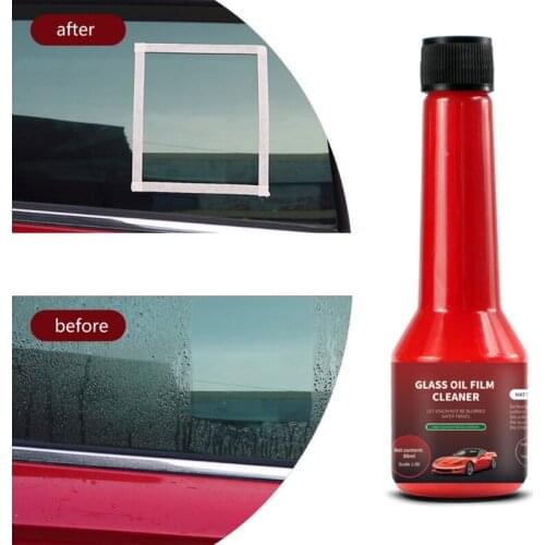 Car Glass Oil Film Remover Cleaner Car Windshield Cleaner Oil Film Removal Stains Rainproof Anti-fog Agent Car Cleaning Supplies