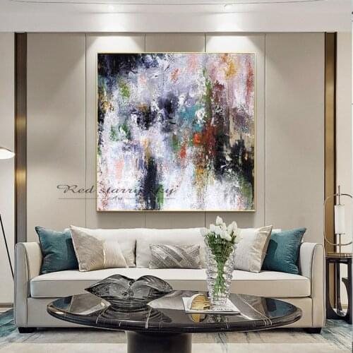 Large Modern pintura oleo flores canvas wall art abstract oil painting on canvas decorative picture for living room decoration