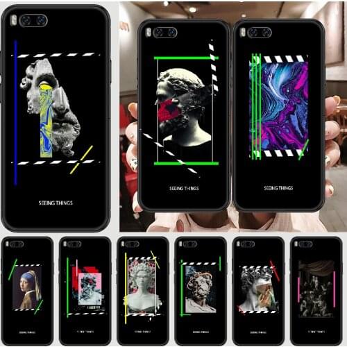 Black and white fashion off Phone case For Xiaomi Mi Max Note 3 A2 A3 8 9 9T 10 Lite Pro Ultra black silicone prime trend funda