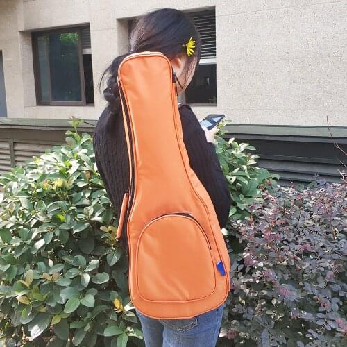 Cotton+Nylon Soft Padded Portable Guitar Gig Bag Ukulele Case Cover Backpack with Double Shoulder for 26 Inch Ukulele