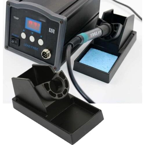 Aluminum Alloy Black Soldering Iron Station Holder and Support of Great Heat Dissipation Soldering Iron Support Soldering Stand