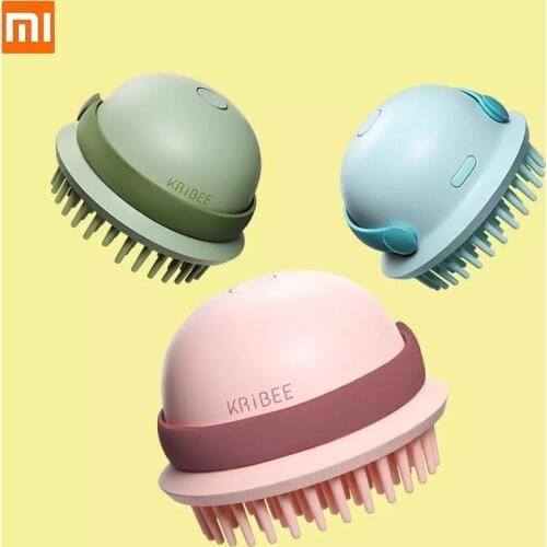 For Xiaomi Electric head washing massage comb Wet and dry Low frequency scalp massage