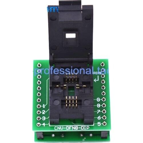 IC Burning Seat QFN8 to DIP8 Test Seat WSON8 MLF8 DFN6X8-8L (1.27) 8*6 Adapter Seat