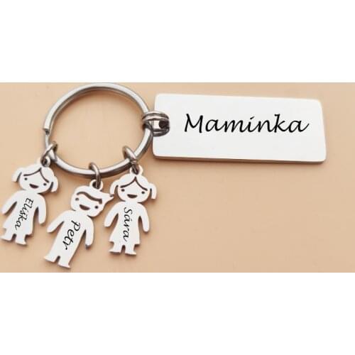 Customized Kids Keychains Engraved Name & Date Birthday Stainless Steel Key Rings Can Choose Boy Girl For DIY Family Gifts