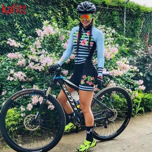 Kafitt Pro Triathlon Cycling Jersey Jersey Bodysuit Long Sleeve Cycling Suit Set Slim Fit Shirt Jumpsuit Sweatshirt Ciclismo
