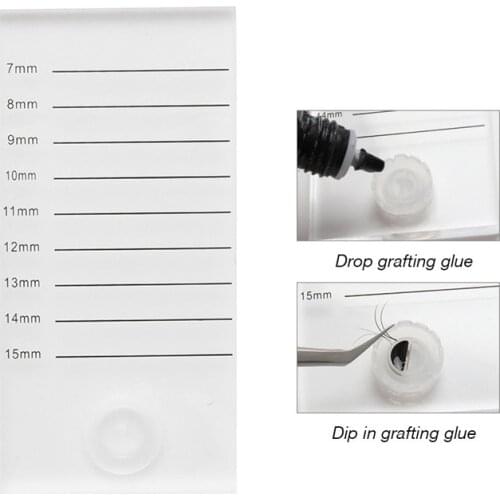 Eyelashes Glue Glass gasket Holder False Lashes flowering cup glue table Eyelash Extension Women Makeup Tools Pallet