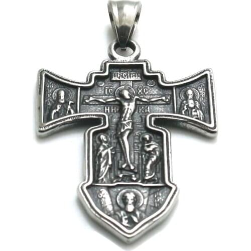 316L Stainless Steel Newest Jesus Christ Cross Bible Pendant