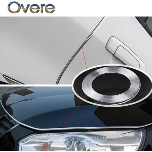 Overe 3M Car Interior Mouldings Chrome Strip DIY For BMW E60 E36 E46 E90 E39 E30 F30 F10 F20 X5 E53 E70 E87 E34 1.E92 M
