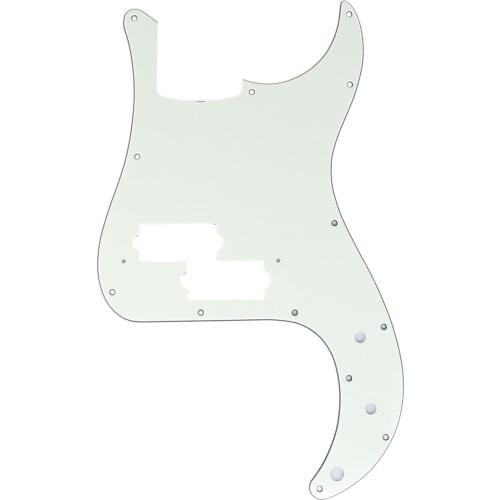 Musiclily Pro 13-Hole P Bass Pickguard for JPN Fender Japan 4-String Precision Bass, 3Ply Ivory