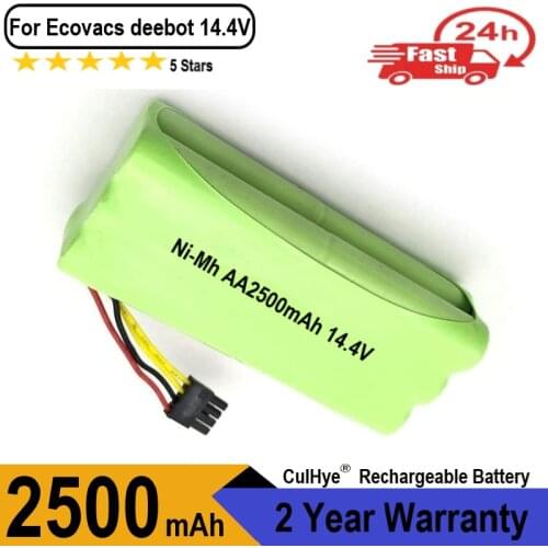 Culhye AA 2500mAh for ECOVACS 14.4V battery pack Deebot Deepoo X600 ZN605 ZN606 ZN609 vacuum cleaner