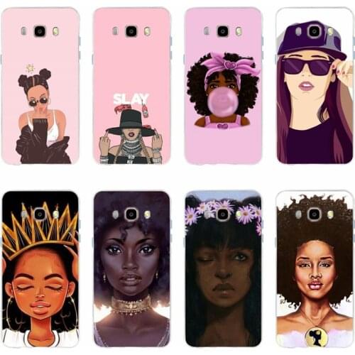 2bunz Melanin Poppin black girl New Arrival Fashion Phone Case For Samsung Galaxy S6 S6edge A7 S7edge S8 S9 Plus A5 J5 J7 2016