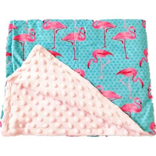 Baby Coral Fleece Pom Pom Blanket Infant Soothe Swaddle Blanket Stroller Sleep Cover Summer Quilt Air Conditioning Blanket