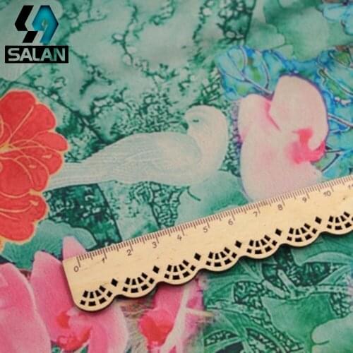 Butterfly Print Spinning Clouds Gauze Fabrics Curtains Home Cheongsam Fabrics Tablecloths Curtain Fabrics diy Handmade