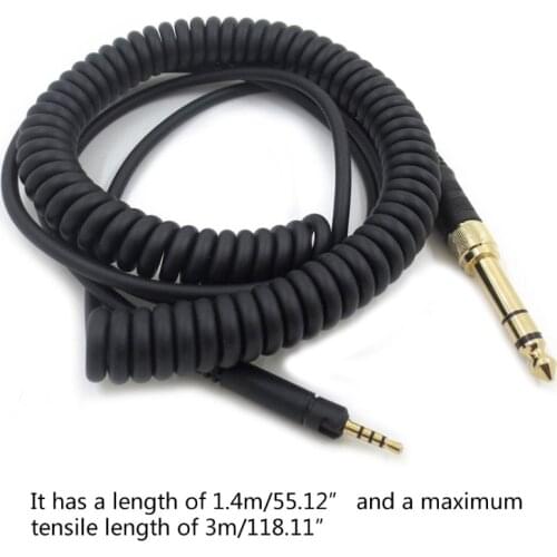 Headphone Spring Cable Cord Line for sennheiser- HD518 HD558 HD598 HD559 Headset