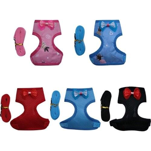 Adjustable Chicken Harness with Leash Comfortable Hen Vest Breathable Training Harness and Leash for Duck Goose Rooster