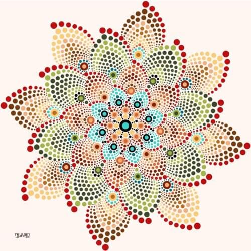 REYYAN SILK TEXTURED OYALIK WRITING-14659-RENK-27