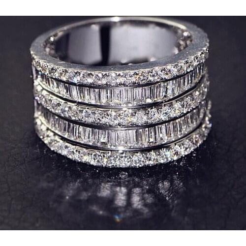 Luxury Silver Big Rings 925 Sterling Silver Interweaving Round Rings for Women Men Engagement Fashion Jewelry