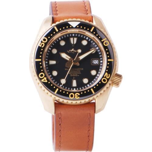 Heimdallr Sapphire Crystal 46mm Black Dial Mens Diving Watch Luminous 300M Waterproof NH35 Automatic Movement Mechanical Watche