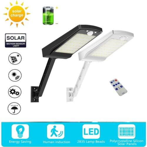 Solar light Outdoor Street 3 Mode Waterproof Night Security Wall garden Remote Control path lamp