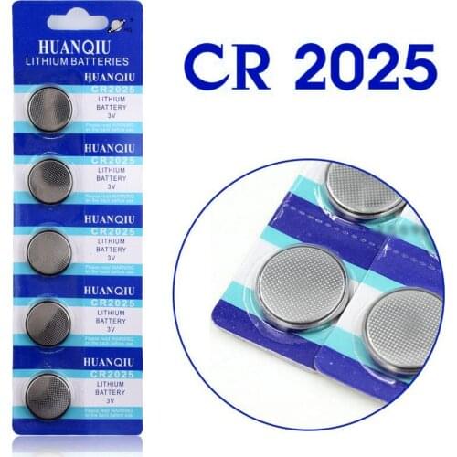 YCDC 5x 3V Lithium Button Coin Cells Batteries 2025 CR2025 BR2025 DL2025 KCR2025 L12 Watch Battery Single Use