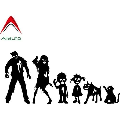 Aliauto Funny Car Sticker Zombie Stick Figure Family Waterproof Reflective Decal Automobiles Accessories Vinyl,20cm*8cm
