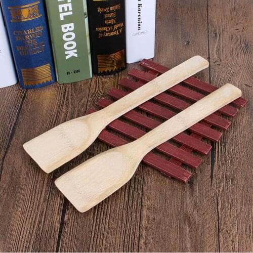 Natural Bamboo 1 Pc Non-stick Cooking Tools Food Wok Shovels Spatula Kitchen Gadgets Heat-Resistant Portable