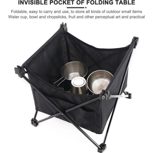 1pcs Outdoor Folding Table Storage Hanging Basket Bag PicnicFolding Table Storage Hanging Basket Picnic Camping Pouch Organizer