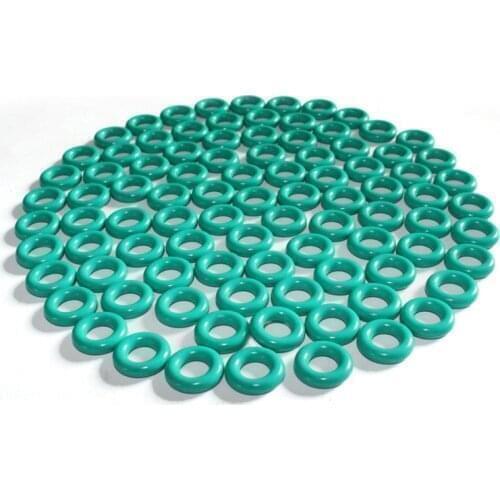 100PCS Fluoroelastomer O-ring FKM sealing ring inner diameter 7.1/9.5/10/12.5/48.7X1.8mm