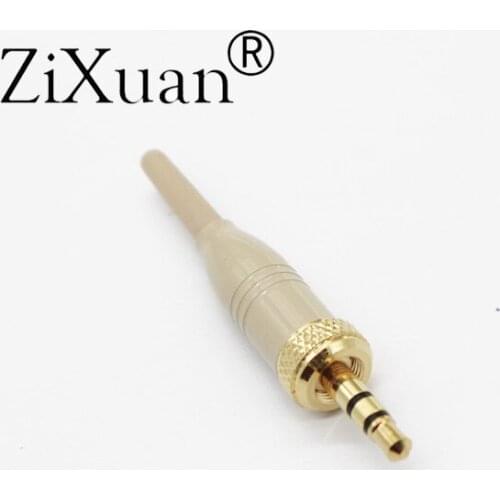 Free Shipping DIY 3.5mm 1/8" For Pro Sony Sennheiser Microphone Spare Plug adapter Stereo Screw Lock Connector metal shell