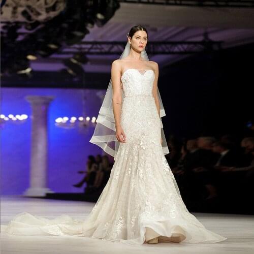 Strapless Backless Shiny Beading Sequined Appliques Lace Mermaid Wedding Dresses Aliexpress Online Shop Vestido De Noiva Sereia