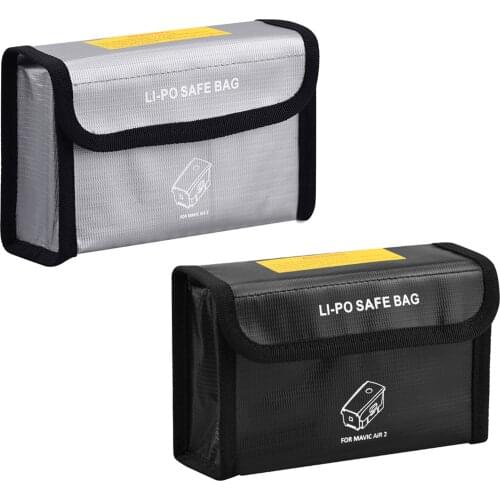 BRDRC Safe Battery Bag Explosion Proof Fireproof Protective Storage Bag Charge Protection for DJI Mavic Air 2 Drone Accessory